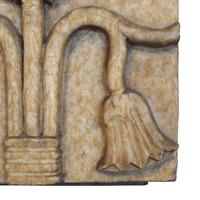 A Glazed Terra Cotta Panel from the National Knights of Pythian Temple 20.5" W x 7" D x 15" H — United States, Circa 1928