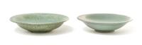 Two Celadon Glazed Porcelain Articles
