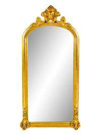 An American Gilt Gesso and Carved Wood Pier Mirror