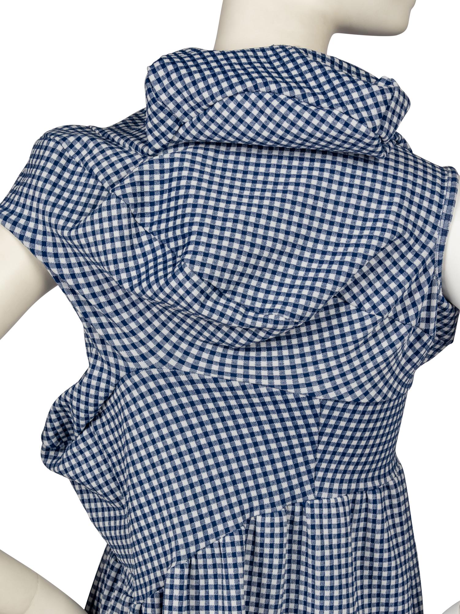 Comme des Garçons, Blue Gingham Bump Dress & Sample, S/S 1997