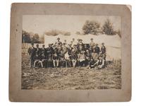[EARLY PHOTOGRAPHY] -- [RELIGION]. ARCHIBALD, F.R., photographer. Photograph of possible integrated revival meeting showing both African American and white subjects. Ridge Creek, OH, ca 1900.
