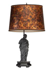 A Cast Metal Figure of the Allegory of Painting