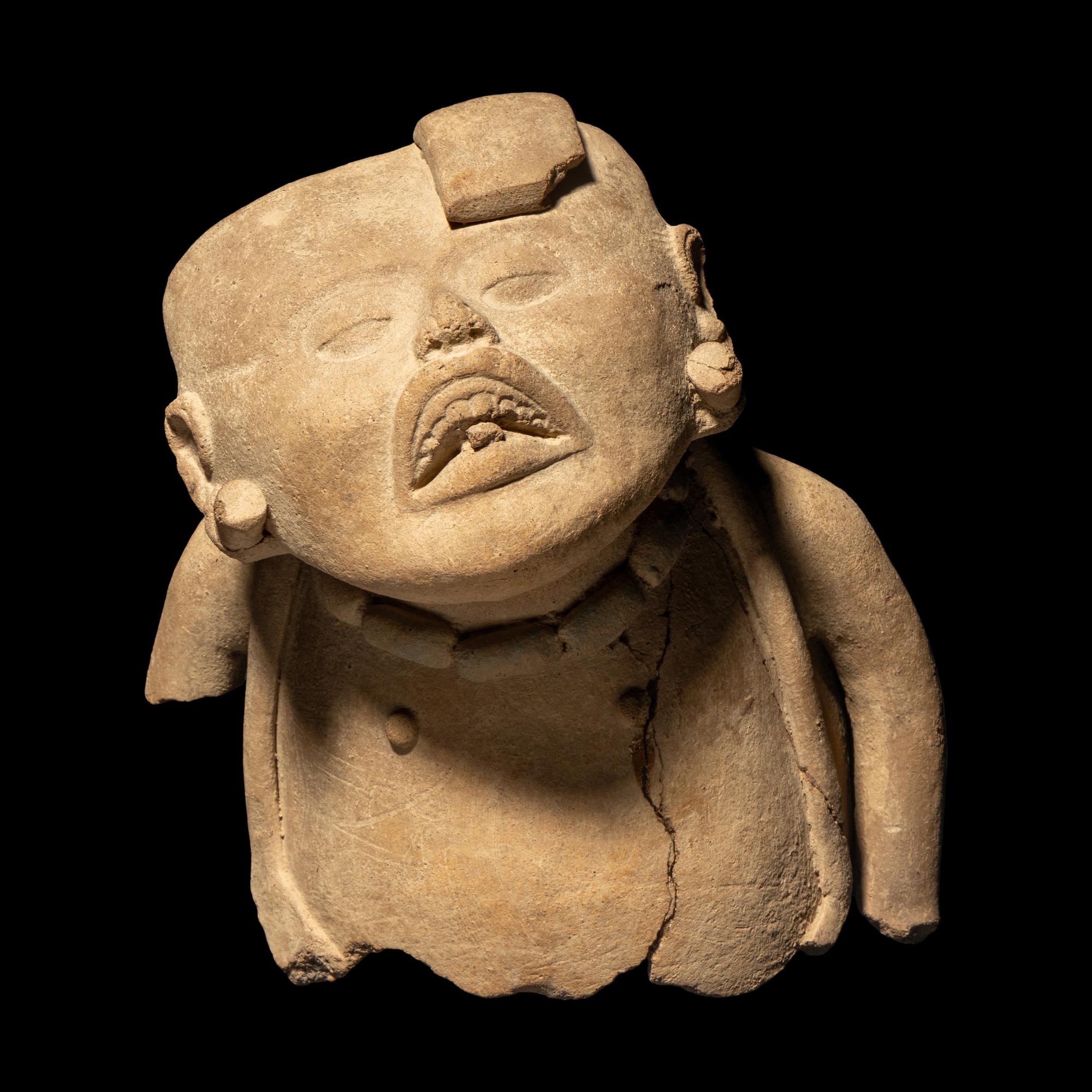 A Veracruz Terracotta Fragment of a Standing Figure