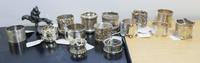 A Collection of Silver-Plate Napkin Rings, , 15 items total.