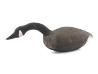 A Carved and Painted Wood Canada Goose Decoy