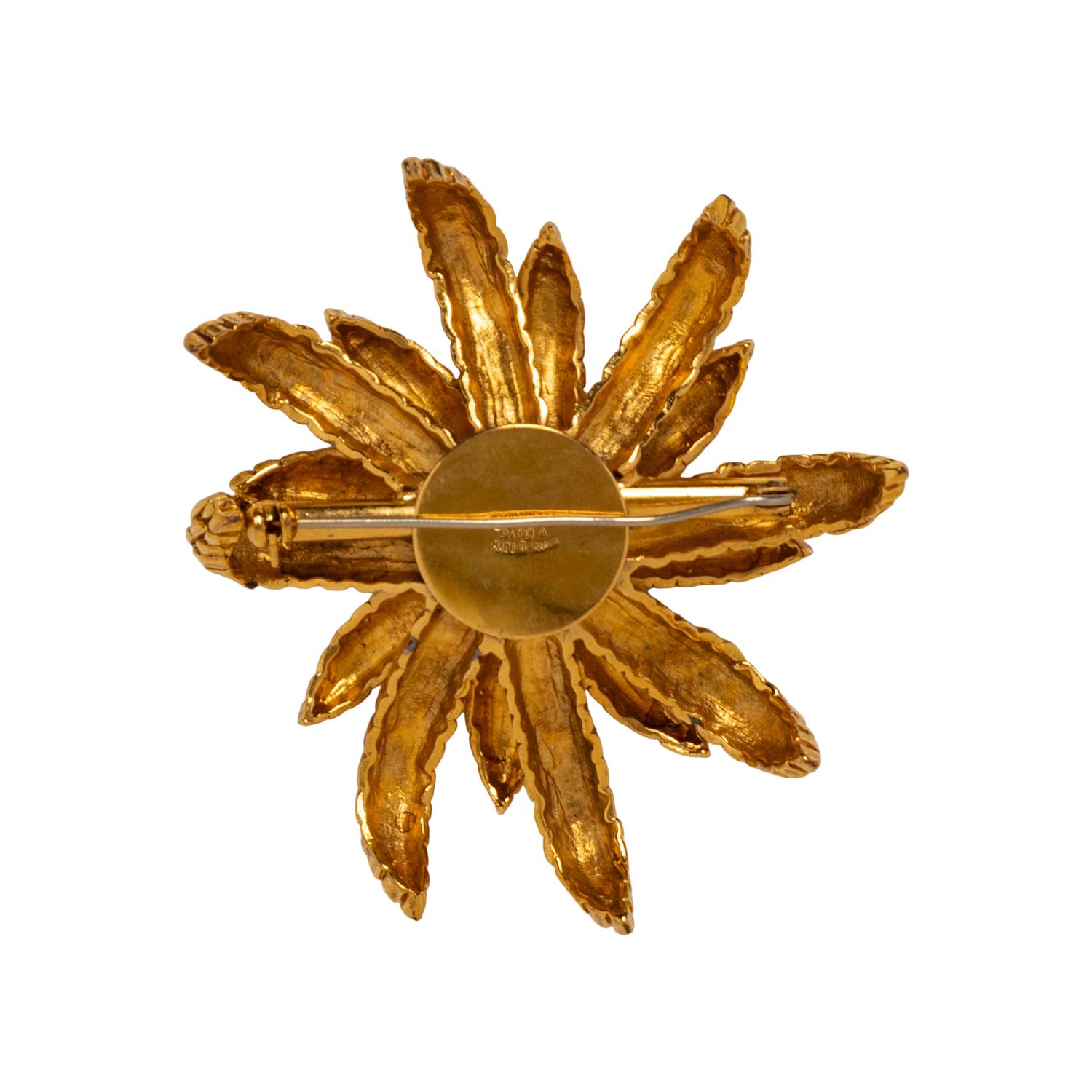 Chanel Gold-Plated Wheat Brooch, 1994