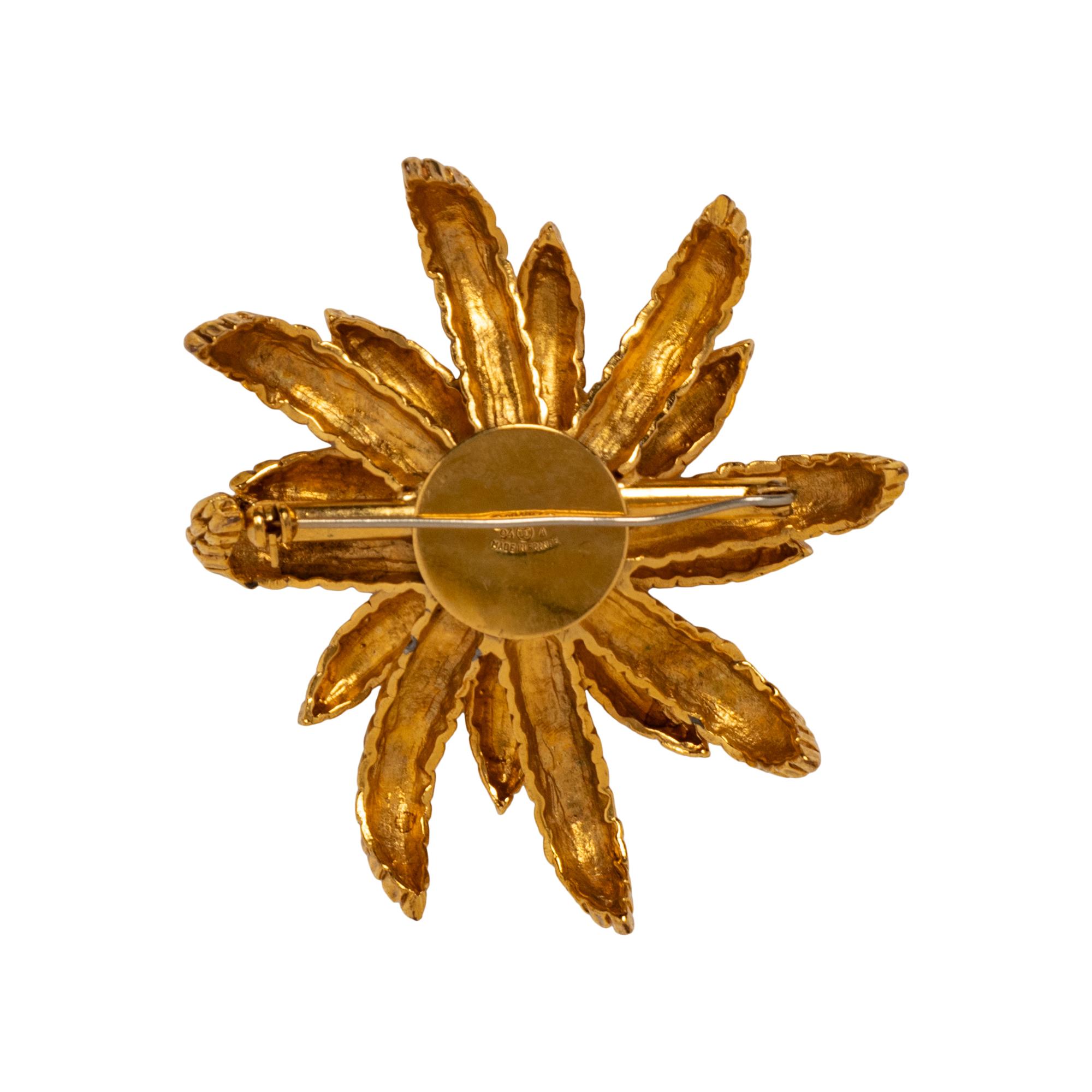 Chanel Gold-Plated Wheat Brooch, 1994