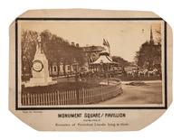 [LINCOLN]. SWEENY, Thomas T. (1833-1891), photographer. Monument Square and Pavillion, Cleveland, O., Remains of President Lincoln lying in State.