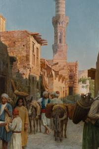 Federico Bartolini (Italian, 1861-1908) — Market Scene in North Africa