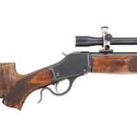 *C.C. Johnson Customized Winchester Highwall Rifle with J. Unertl Scope in .219 Improved Zipper
