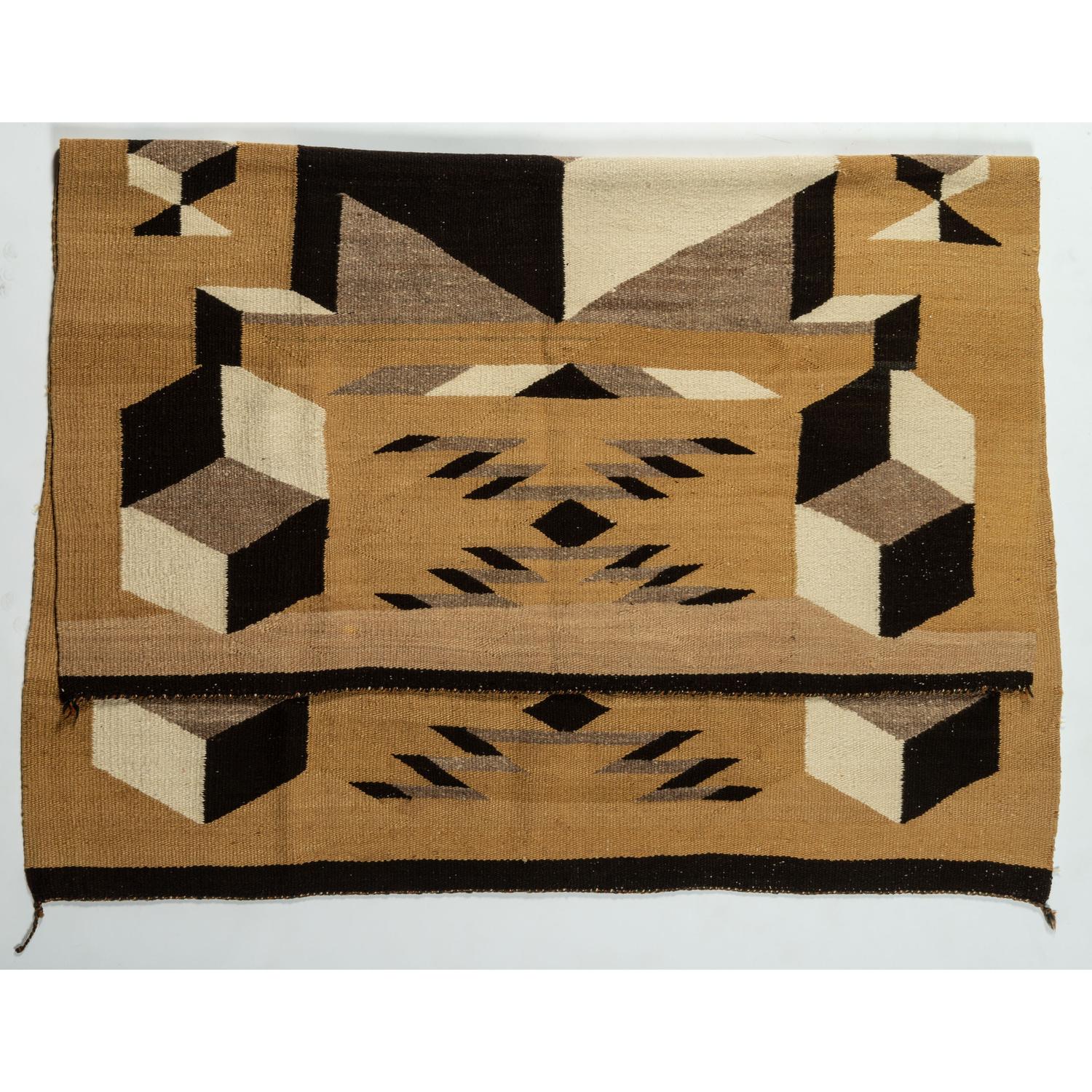Navajo Optical Storm Pattern Weaving / Rug