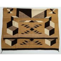 Navajo Optical Storm Pattern Weaving / Rug
