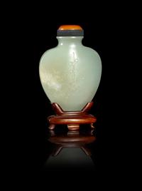 A Pale Celadon Jade Snuff Bottle