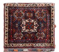 A Caucasian Wool Double Bag Face