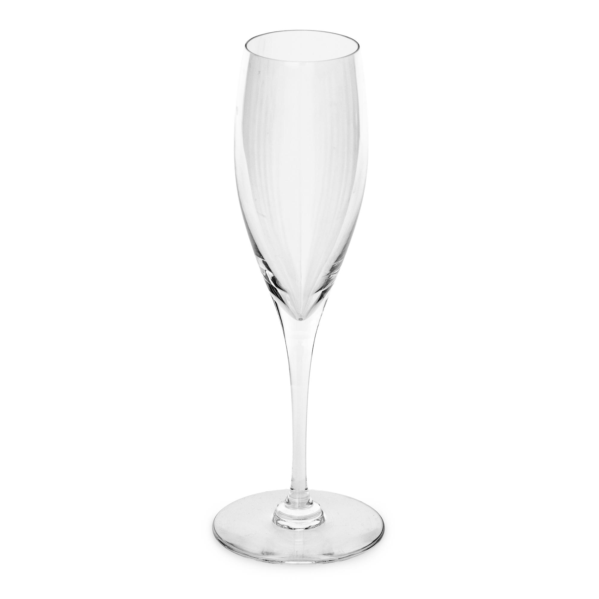 A Set of Twenty-Two Baccarat Glass Champagne Flutes
