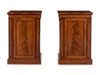 A Pair of Regency Mahogany Wellington Chests