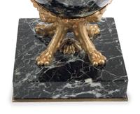 A Pair of Louis XV Style Gilt Bronze Mounted Marble Urns