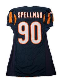 An Alonzo Spellman 1994 Chicago Bears Game Issued NFL 75th Anniversary Throwback Football Jersey,