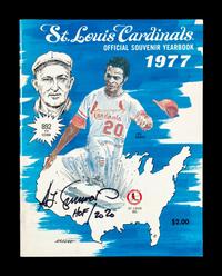 **** REMAINING ITEMS NOW OFFERED IN 376988/26 **** **** BASEBALL CARDS FROM THIS GROUP NOW BEING OFFERED IN #376988/5 *** A Group of 20 Hall of Fame Ted Simmons Signed Autograph Items