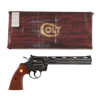 *K Prefix Blued 8" Colt Python Revolver in Box