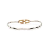 CARTIER, STERLING SILVER AND YELLOW GOLD BRACELET