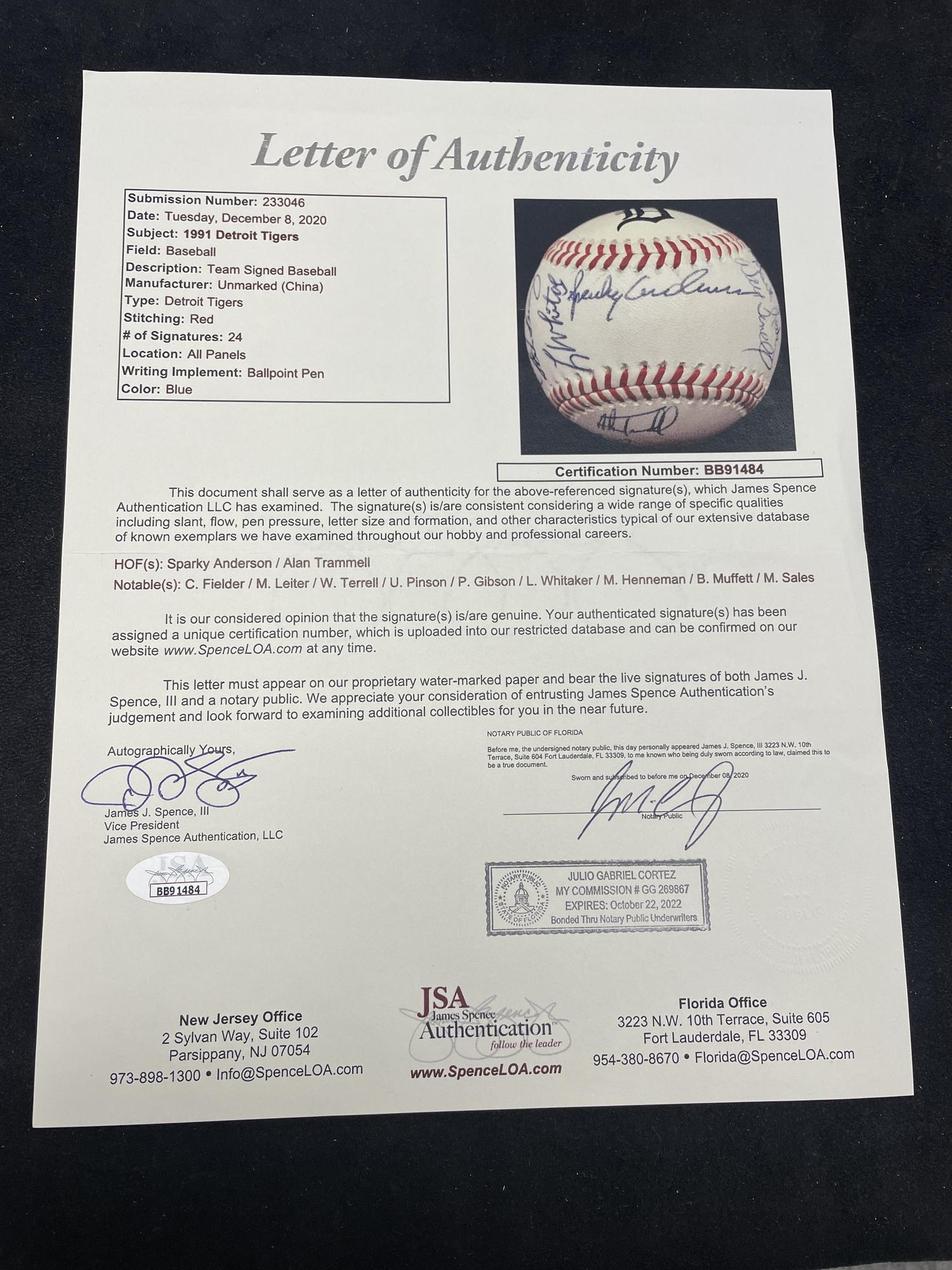 A Large Group of Assorted 1960s-2000s Detroit Tigers Team Signed Autograph Baseballs