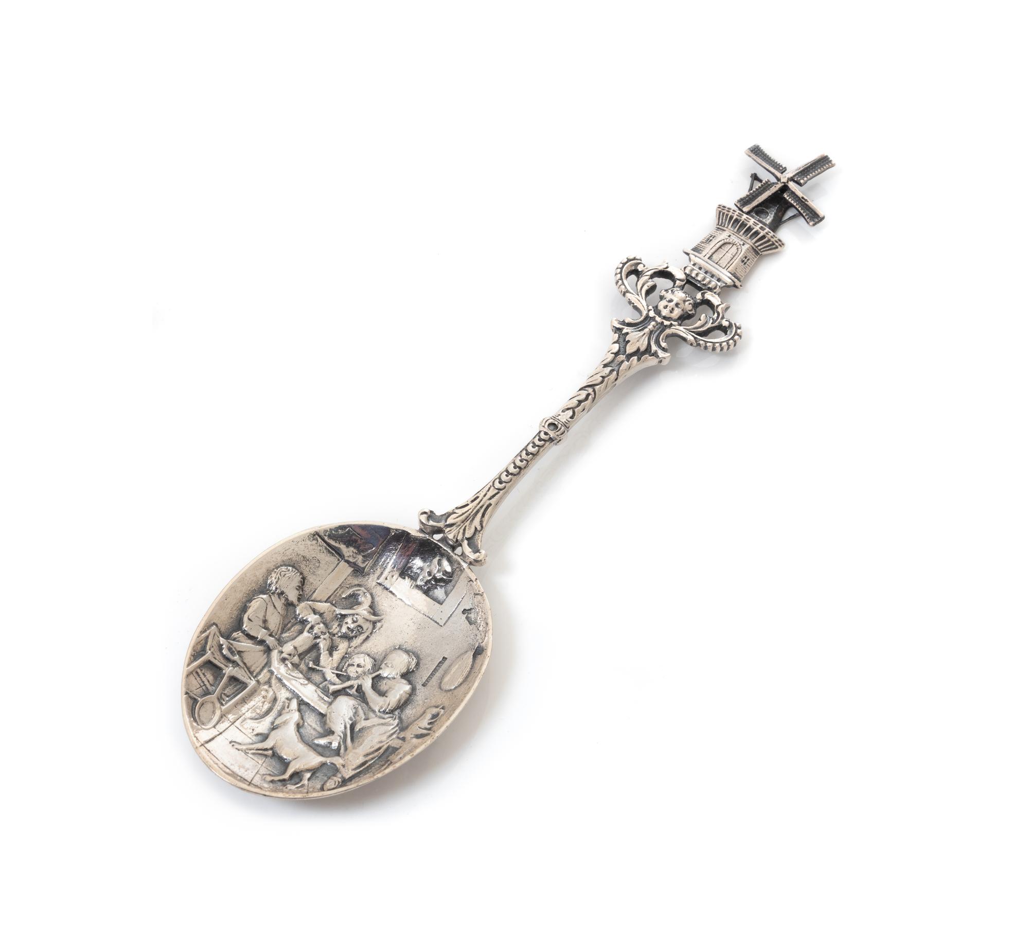 Ten Silver Souvenir Spoons
