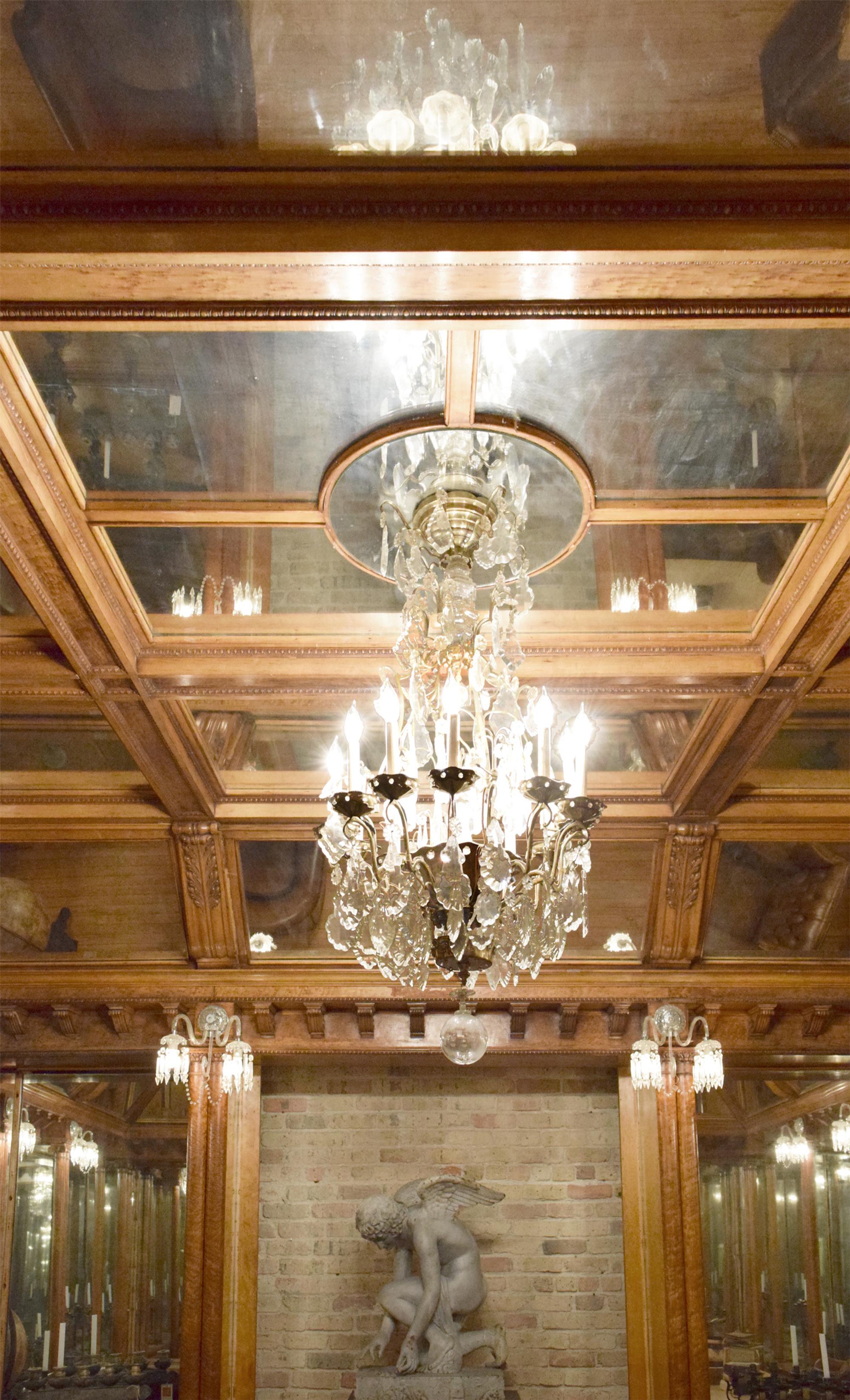 A Mirror inset and Bird's Eye Maple Nashville Jewelry Store Interior 255" W x 223" D x 120.5" — United States, Circa 1913