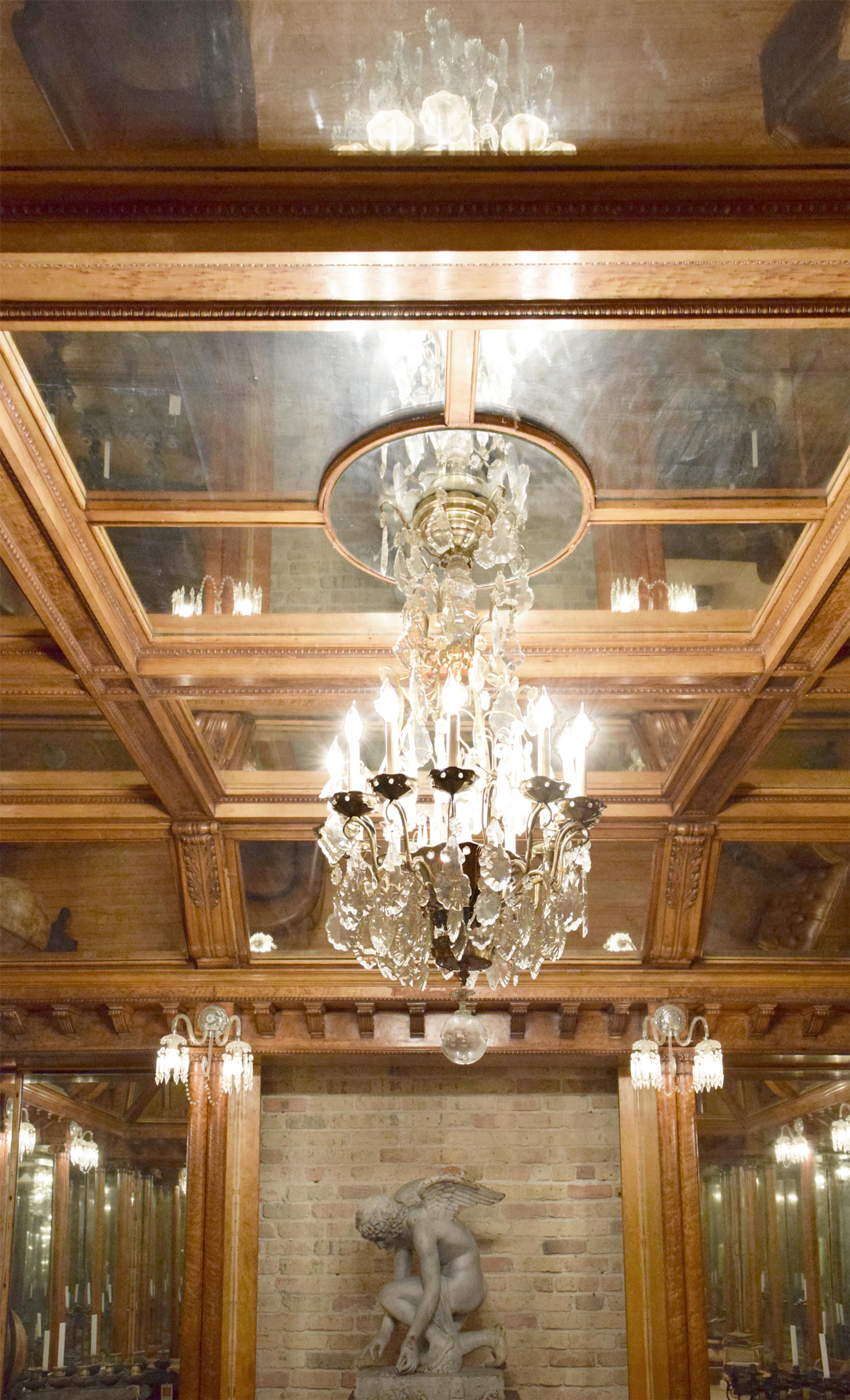 A Mirror inset and Bird's Eye Maple Nashville Jewelry Store Interior 255" W x 223" D x 120.5" — United States, Circa 1913