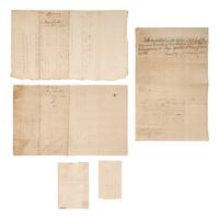 [African-Americana] [Abolition] Clinton, De Witt. Group of 3 Partially-Printed Manumission Documents