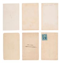 [EARLY PHOTOGRAPHY]. 12 CDVs of Civil War-era businesses and residences, incl. photography studio.