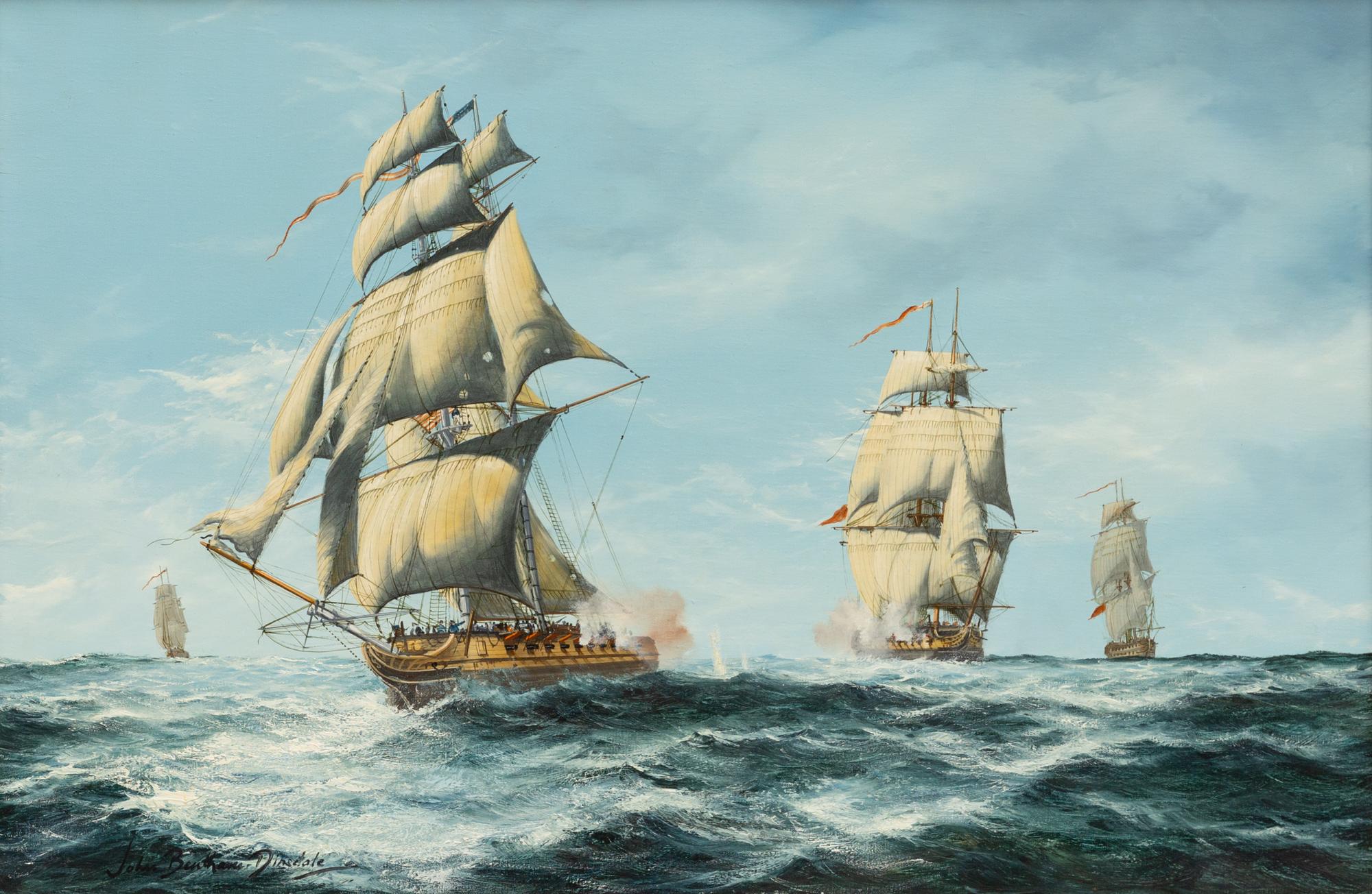 The Chase, The Capture of the American Privateer Schooner Prince de Neufchatel