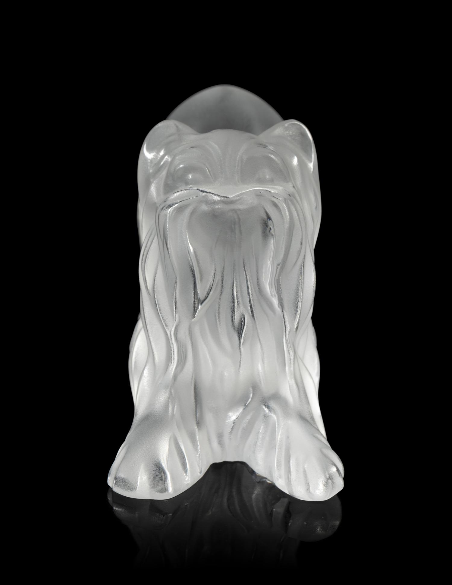 A Lalique Dog Figure
