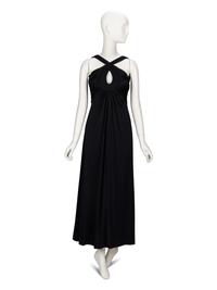 Estévez, Black Jersey Halter Dress