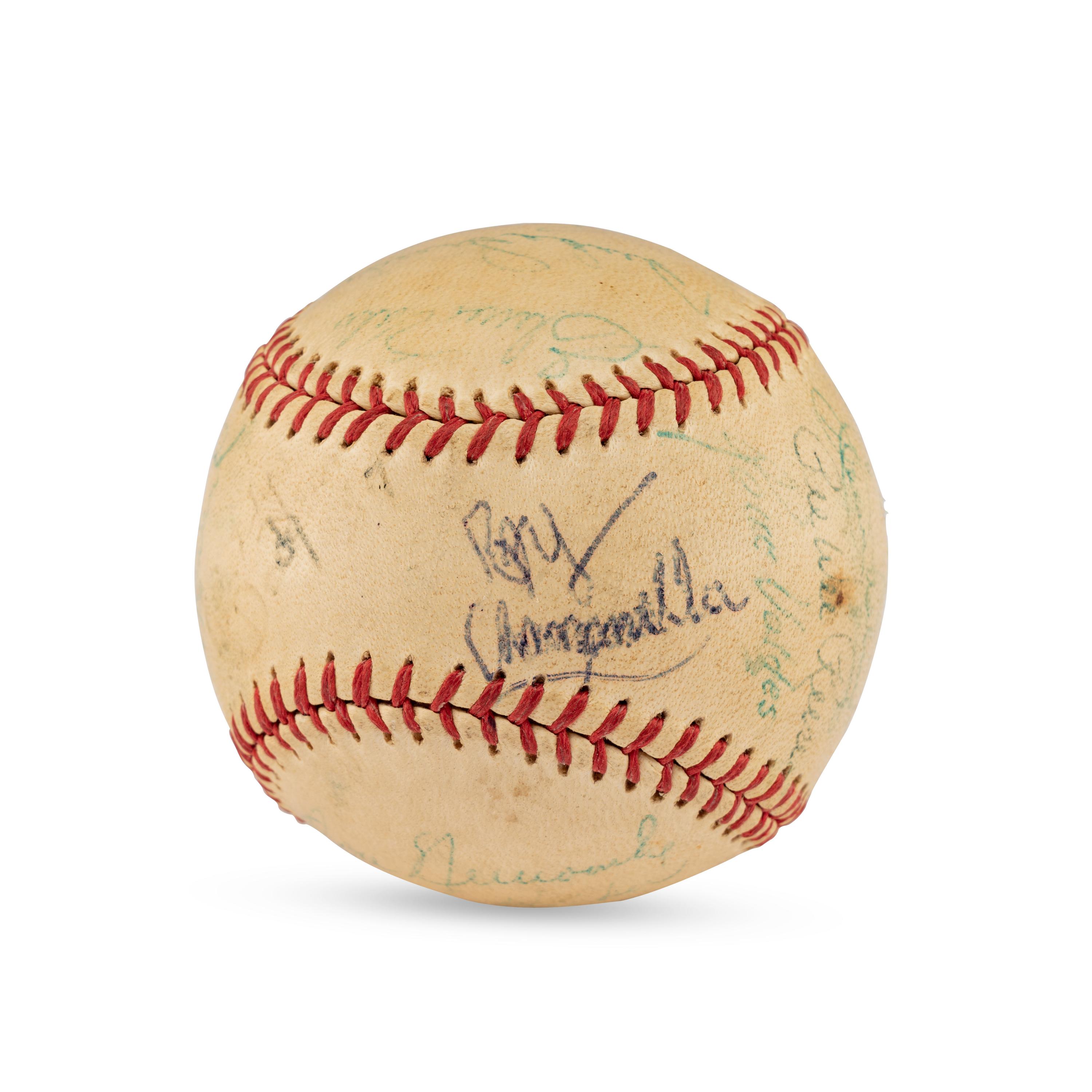 A 1957 Brooklyn Dodgers Team Signed Autograph Baseball (Beckett Authentication Services Letter of Authenticity)