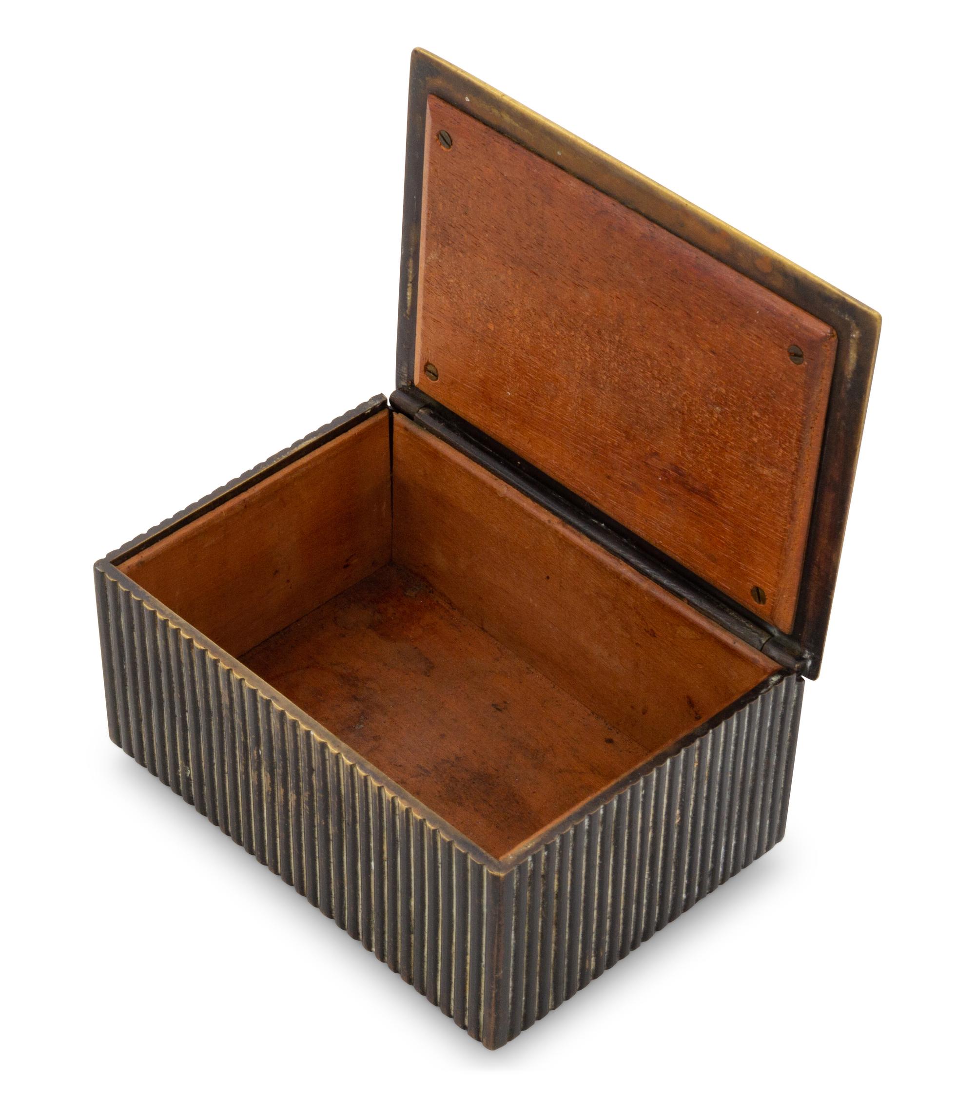 An Austrian Bronze Cigarette Box