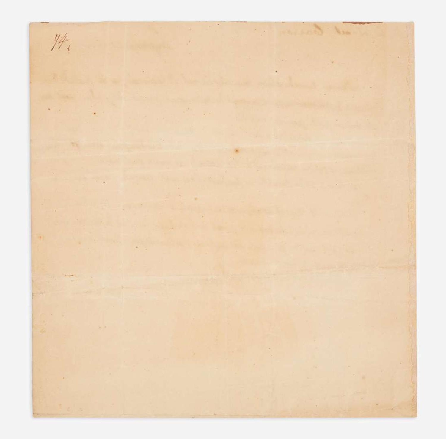 [Americana] Lafayette, Marquis de Autograph Letter, signed