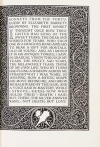 BROWNING, ELIZABETH BARRETT. Sonnets from the Portuguese. London, 1914. Limited ed.