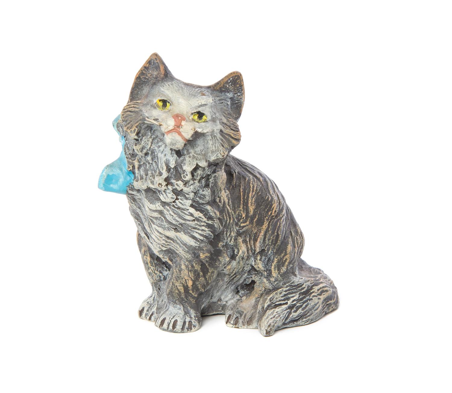 An Austrian Cold Painted Bronze Animalier Figure, Height 2 1/2 inches.