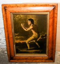 An English Mezzotint Under Glass 10 x 7 1/4 inches (visible). — 19TH CENTURY
