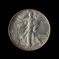 A United States 1943-S Walking Liberty 50c Coin