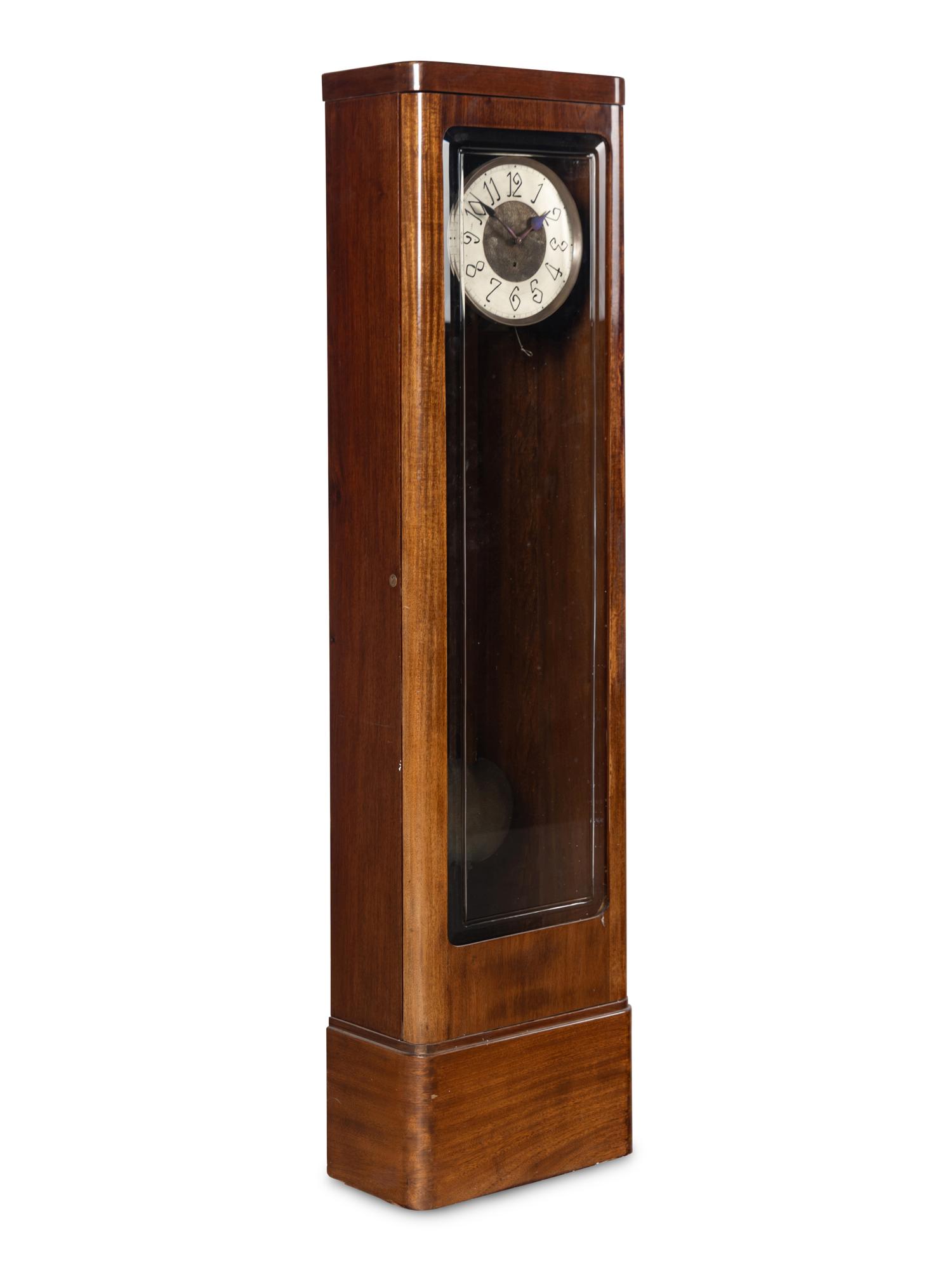 An Austrian Secessionist Mahogany Long Case Clock