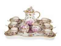 A Meissen Porcelain Coffee Service — 19TH CENTURY