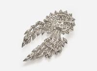 A Platinum and Diamond Brooch
