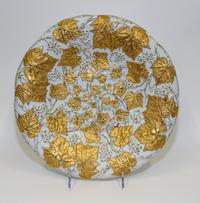 A Meissen Parcel Gilt Porcelain Cabinet Plate Diameter 11 inches.