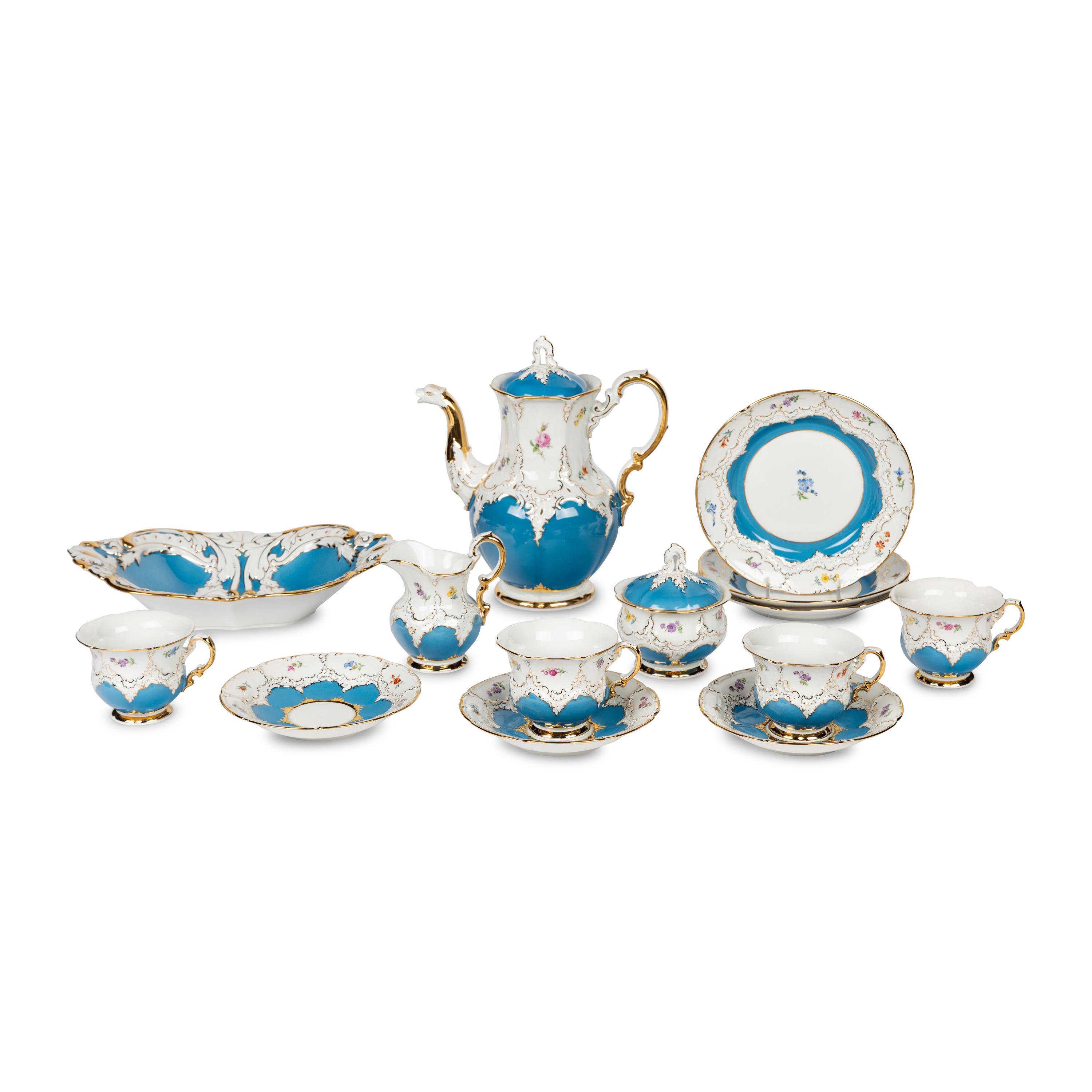 A Meissen Porcelain Coffee Service