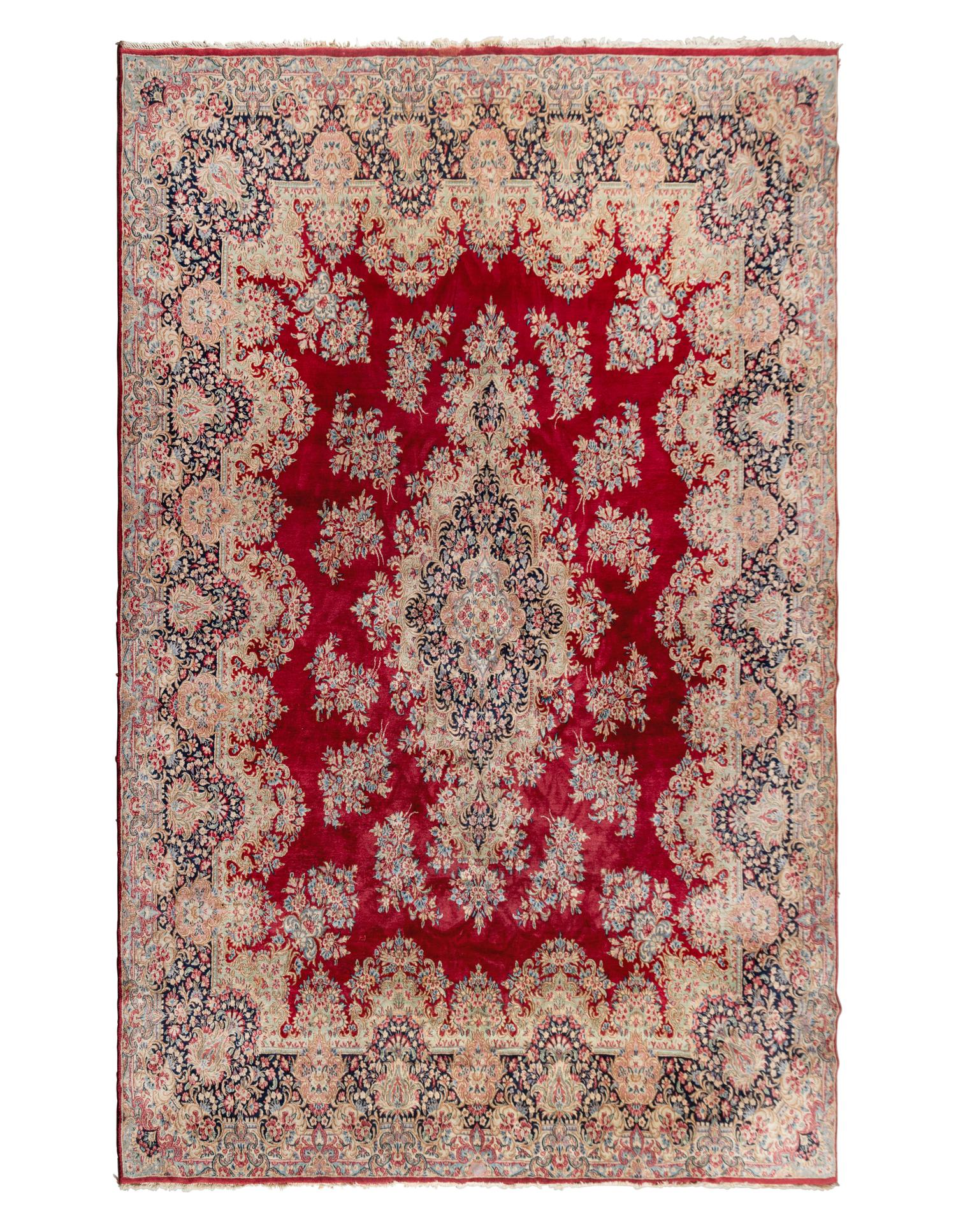 A Kirman Wool Rug