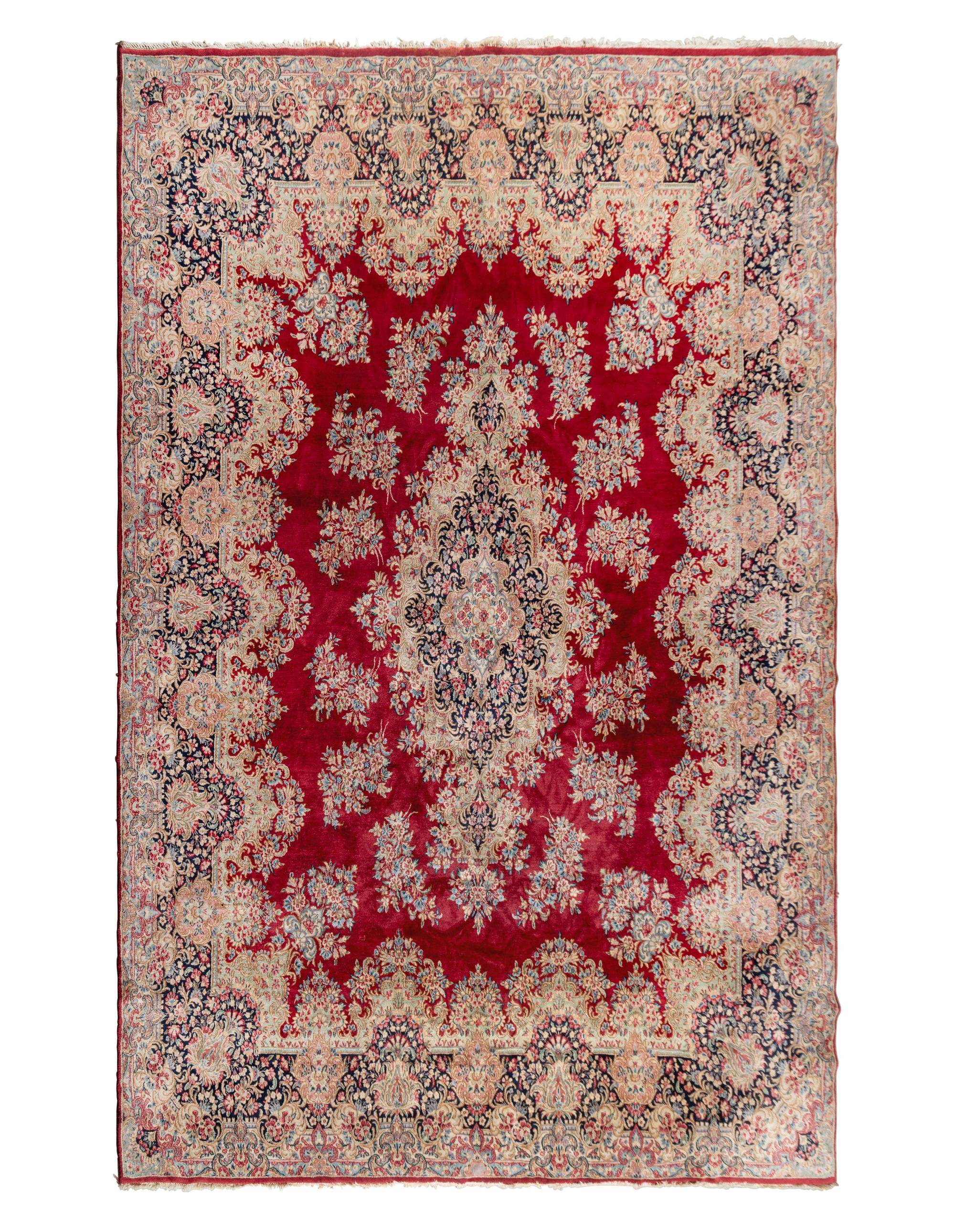 A Kirman Wool Rug