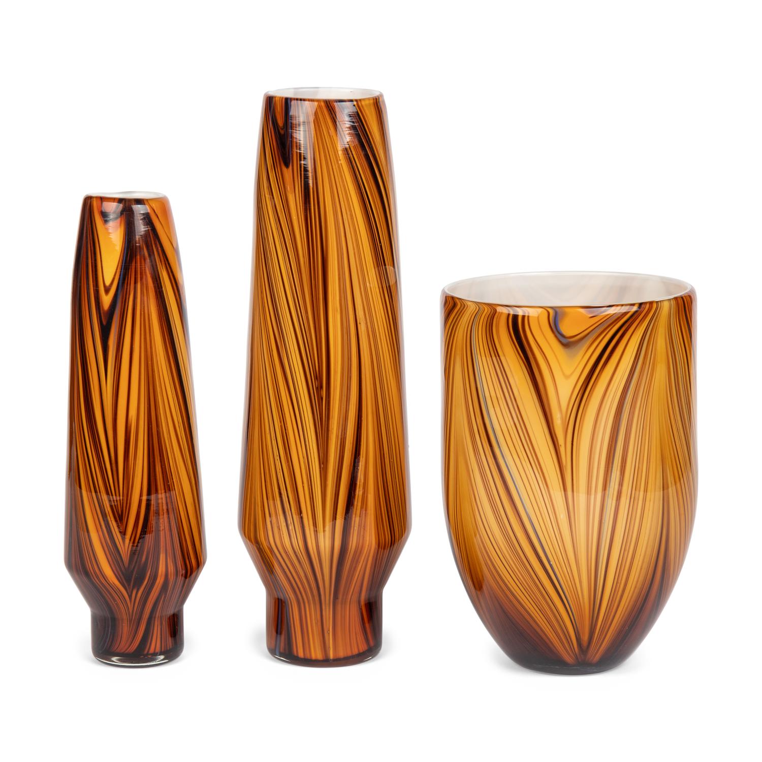 Three Murano Glass Vases