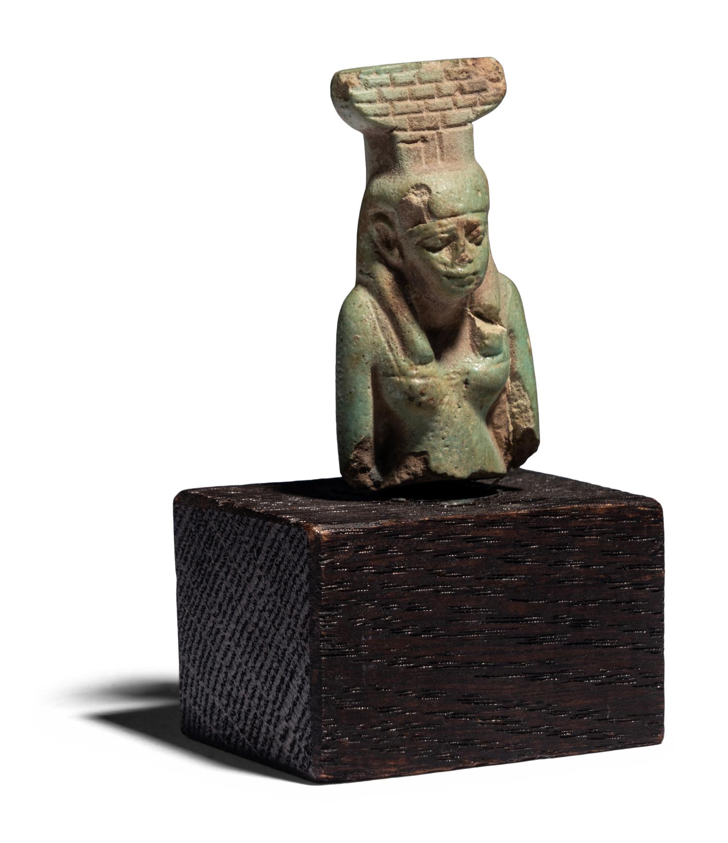 An Egyptian Faience Fragment of Nephthys